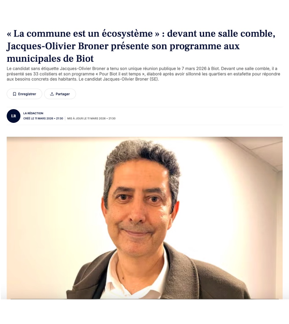 La commune est un écosystème